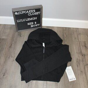 Lululemon | Scuba full-zip cropped hoodie | Black | Size 8